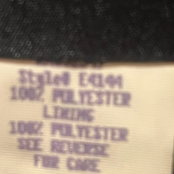 Compliance Elegance Women’s floor length black dress w/thin straps& side zip - Picture 4 of 8